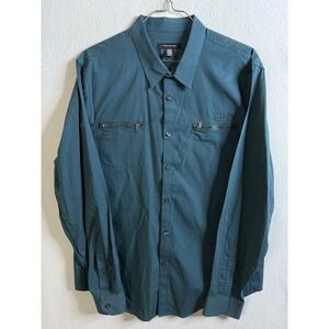 Structure | Shirts | Structure Button Up Mens Extra Large Texture Zip ...